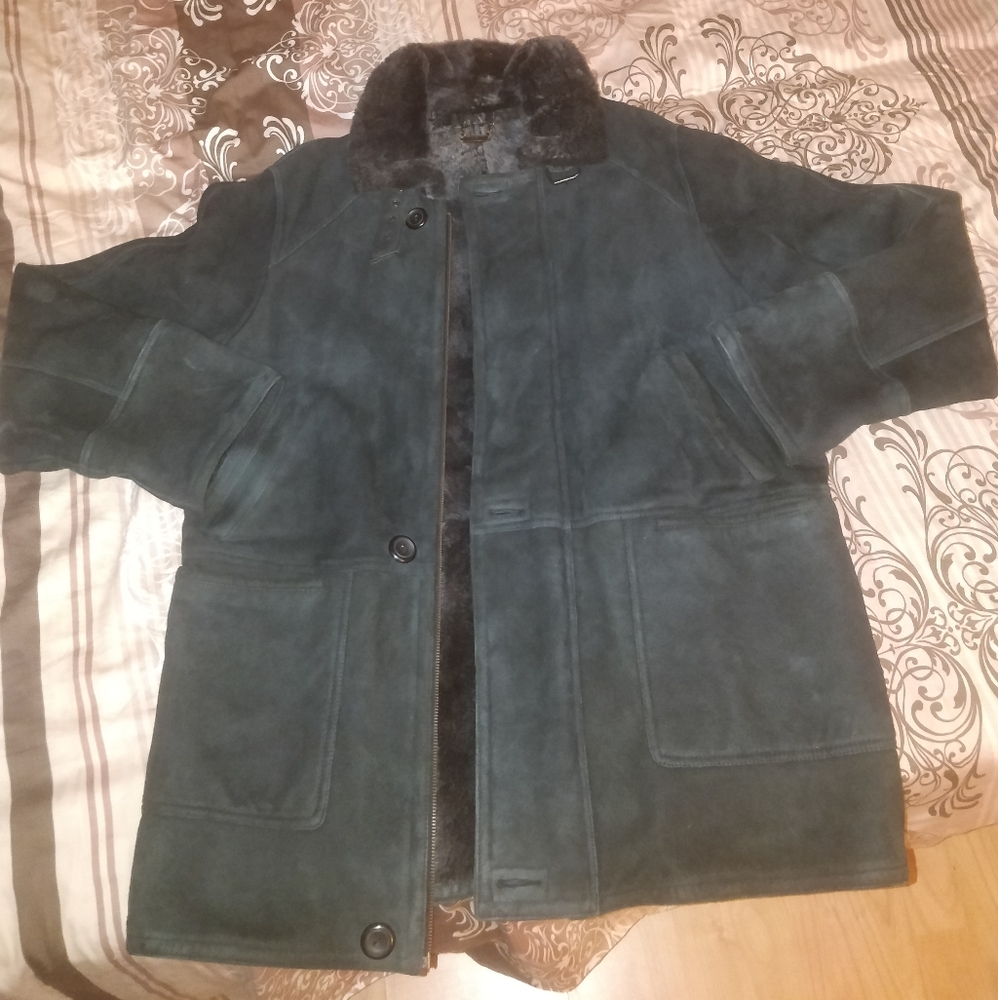 Harlin Shearling Sheepskin Coat Mens